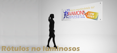 Rótulos no luminosos