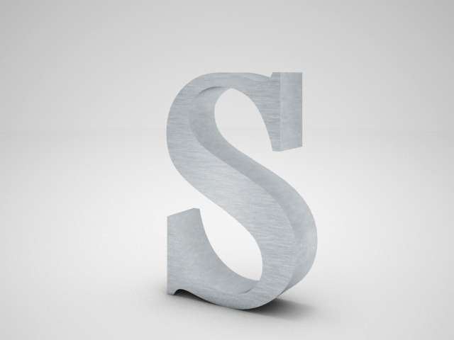 Letras corpóreas de Aluminio